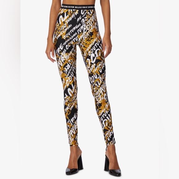 Versace Pants - Versace Jeans Couture Logo Leggings